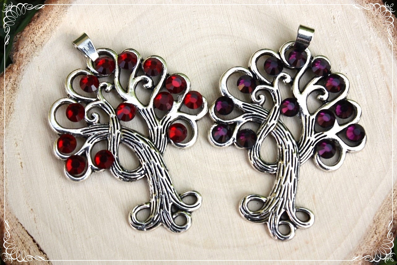 Grands pendentifs "Arbres méandres"