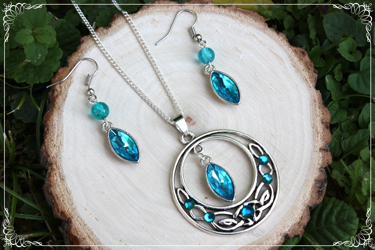 Boucles d'oreilles "Gouttes et perles"
