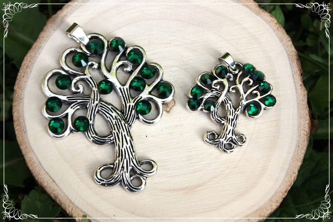 Grands pendentifs "Arbres méandres"