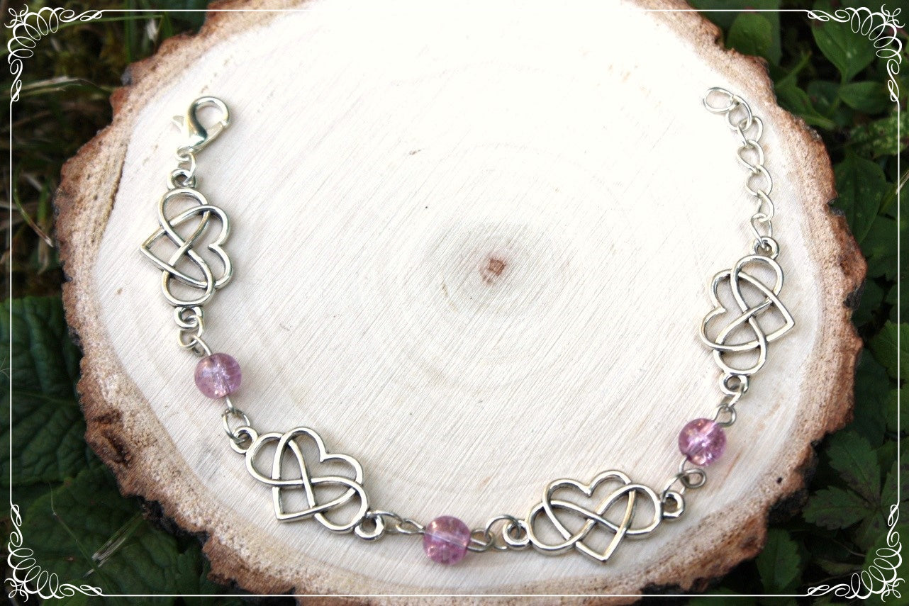 Bracelets "Coeurs celtiques et perles"