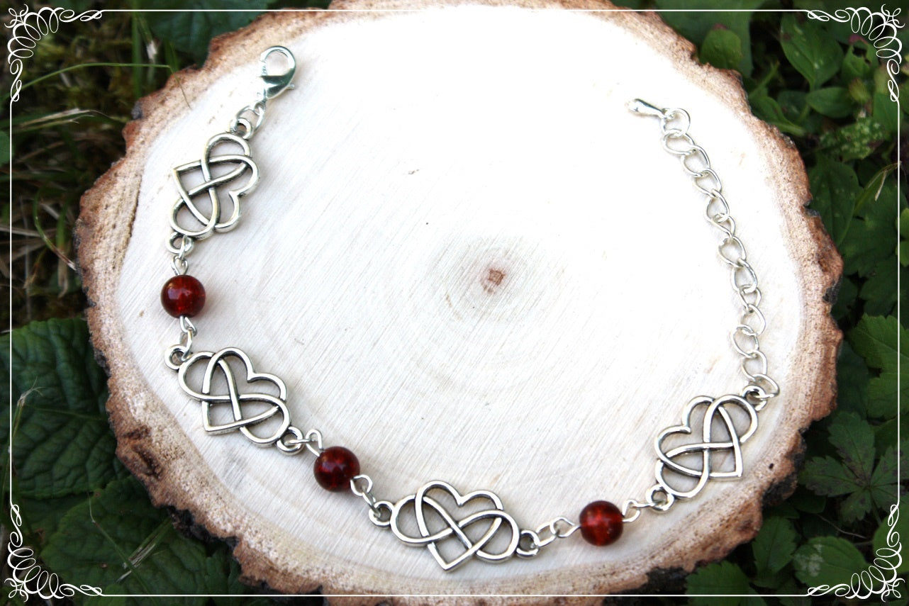 Bracelets "Coeurs celtiques et perles"