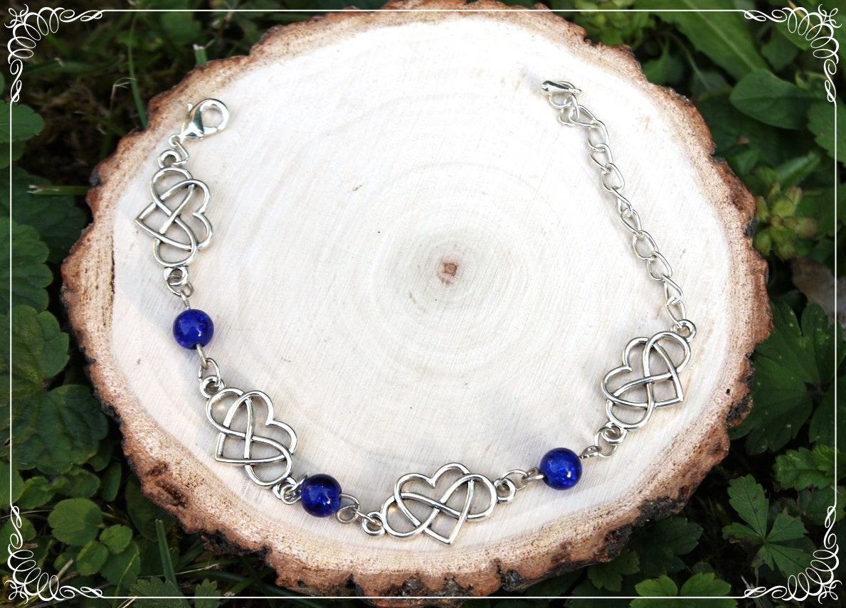 Bracelets "Coeurs celtiques et perles"