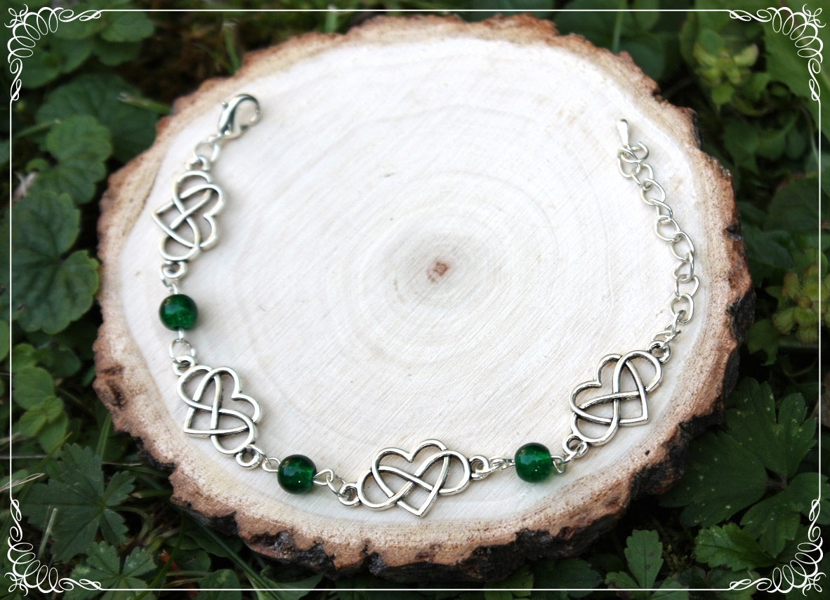 Bracelets "Coeurs celtiques et perles"