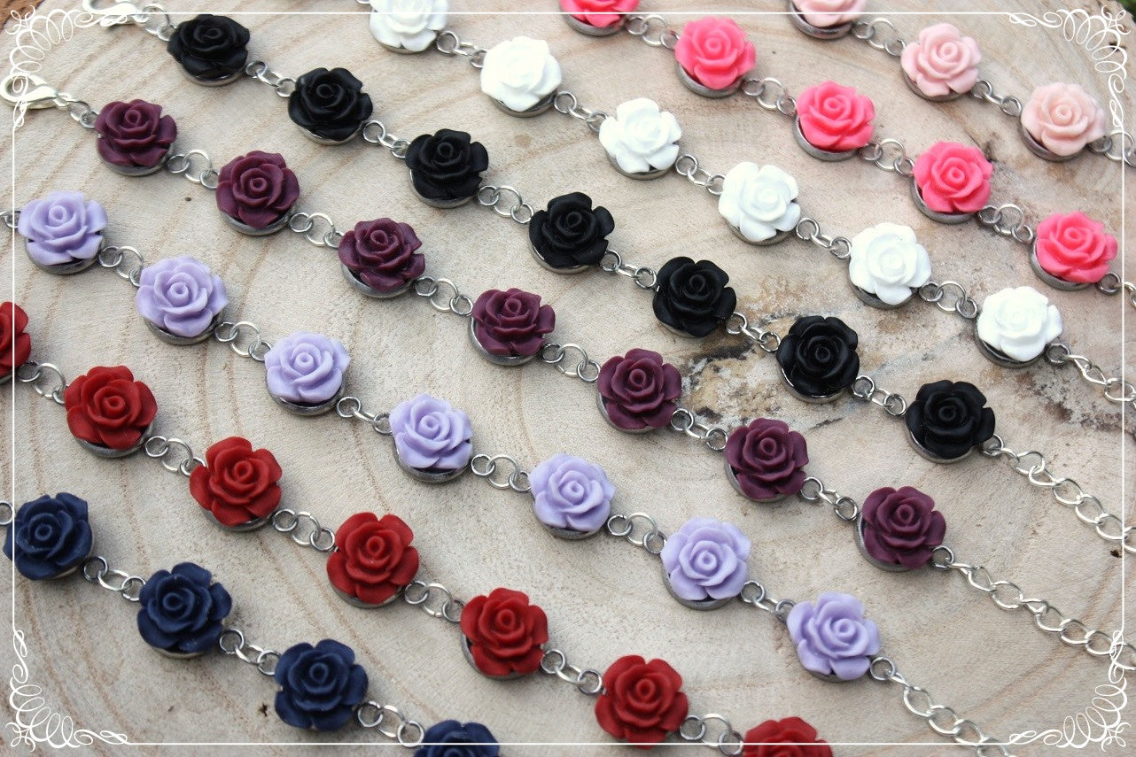 Bracelets "Roses mattes"