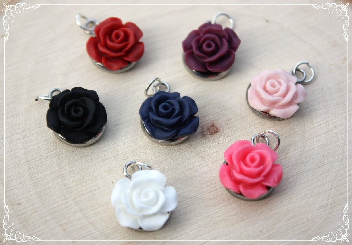 Minis pendentifs "Roses"