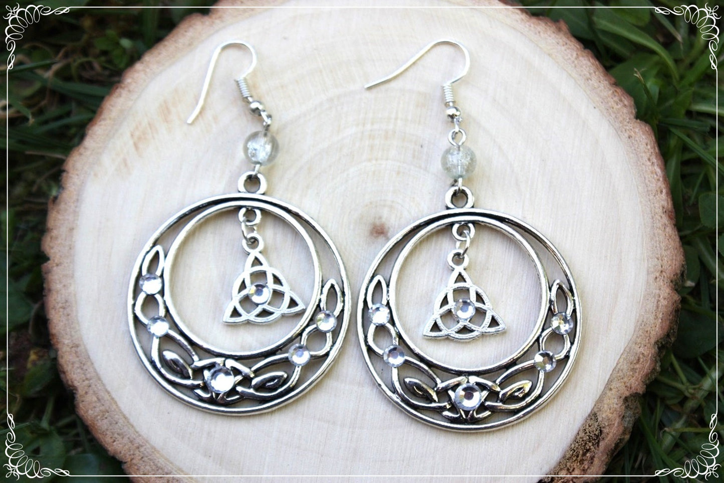 Boucles d'oreilles celtiques "Grands cercles"