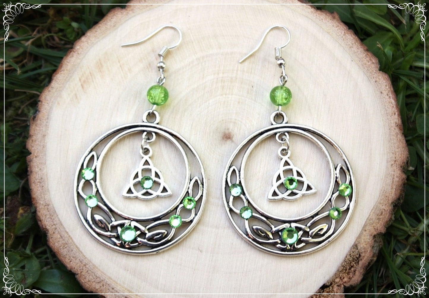 Boucles d'oreilles celtiques "Grands cercles"