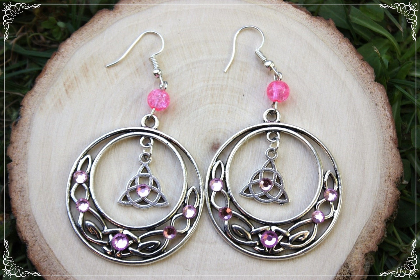 Boucles d'oreilles celtiques "Grands cercles"