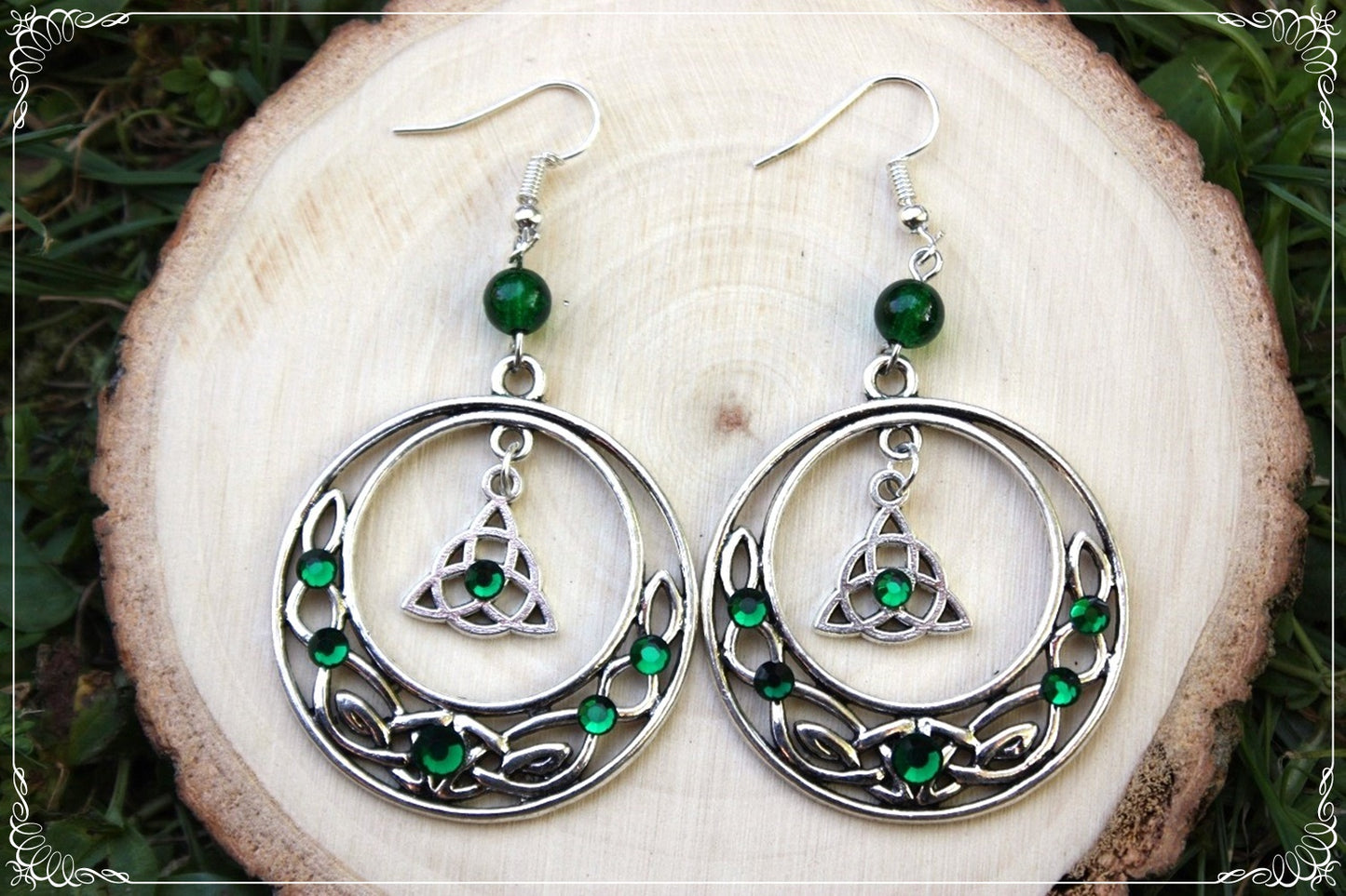 Boucles d'oreilles celtiques "Grands cercles"