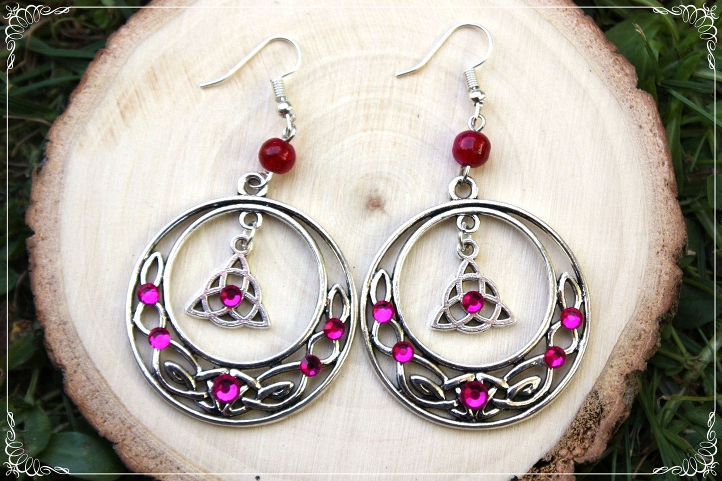 Boucles d'oreilles celtiques "Grands cercles"