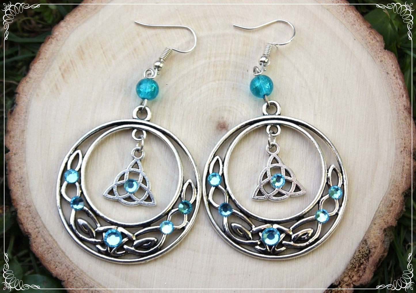 Boucles d'oreilles celtiques "Grands cercles"