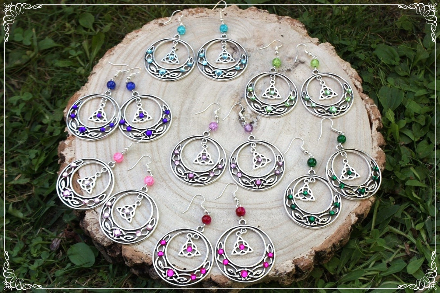 Boucles d'oreilles celtiques "Grands cercles"