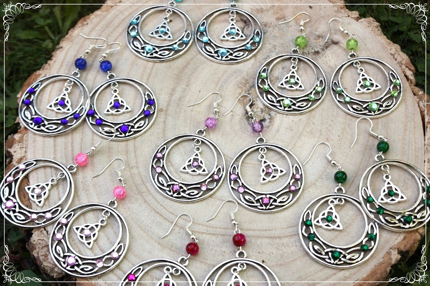 Boucles d'oreilles celtiques "Grands cercles"
