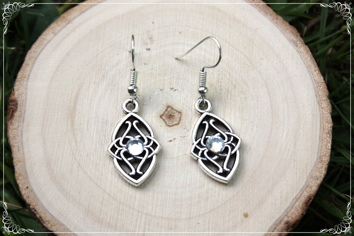 Boucles d'oreilles celtiques "Navettes"