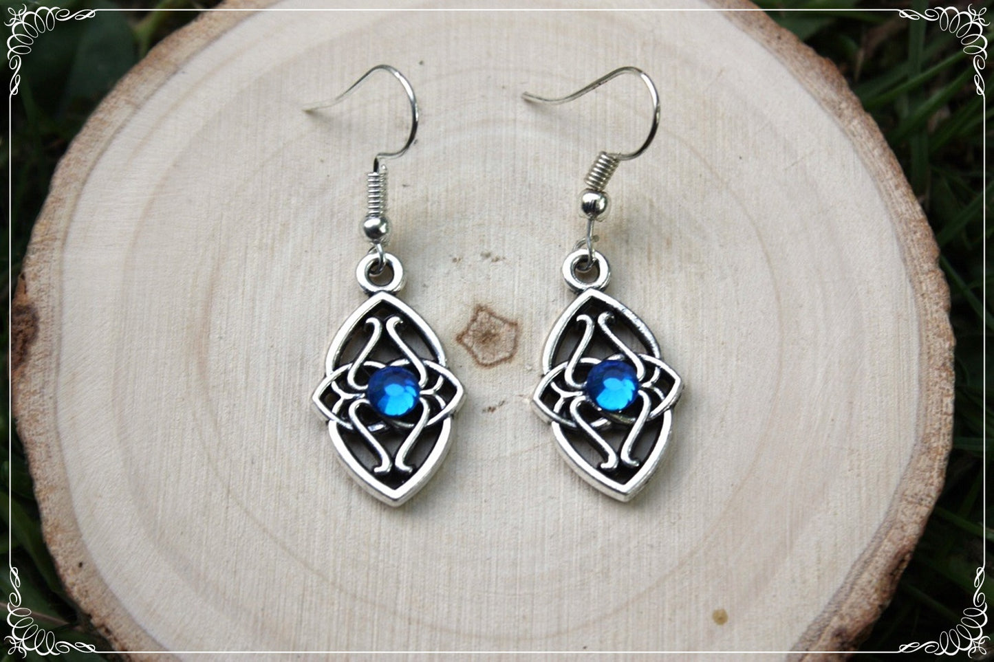 Boucles d'oreilles celtiques "Navettes"
