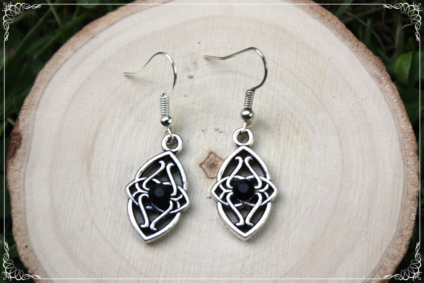 Boucles d'oreilles celtiques "Navettes"