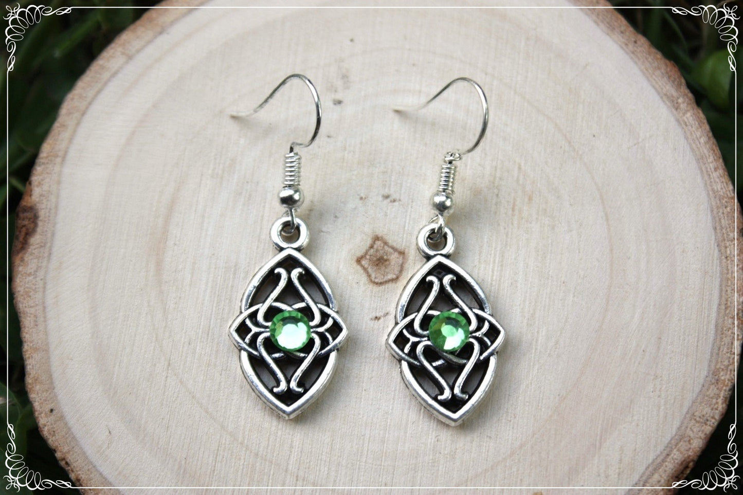 Boucles d'oreilles celtiques "Navettes"
