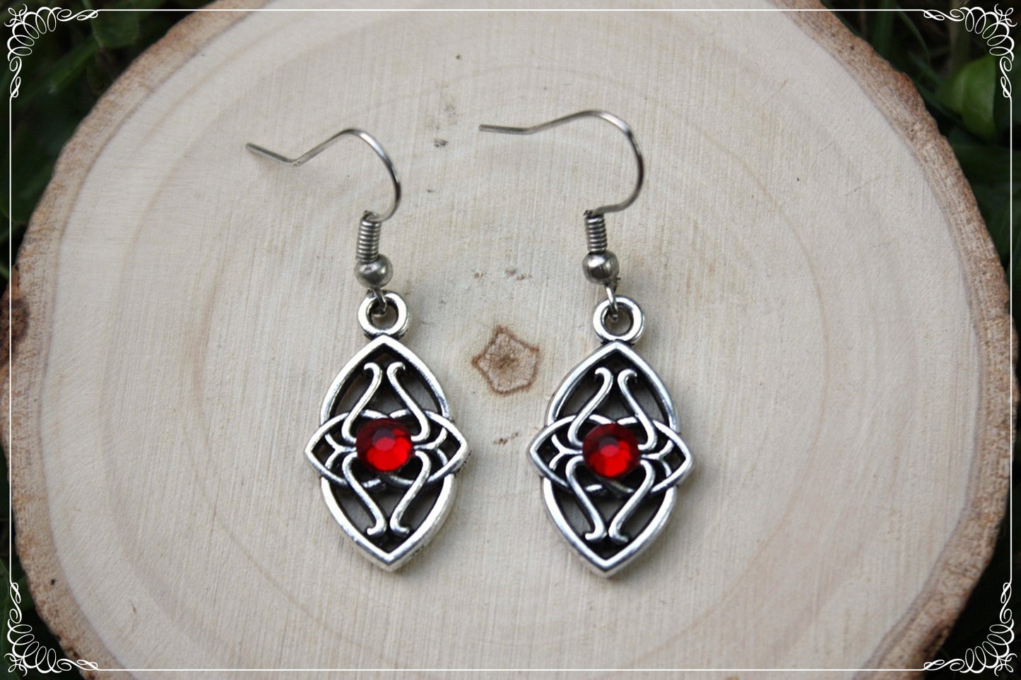 Boucles d'oreilles celtiques "Navettes"