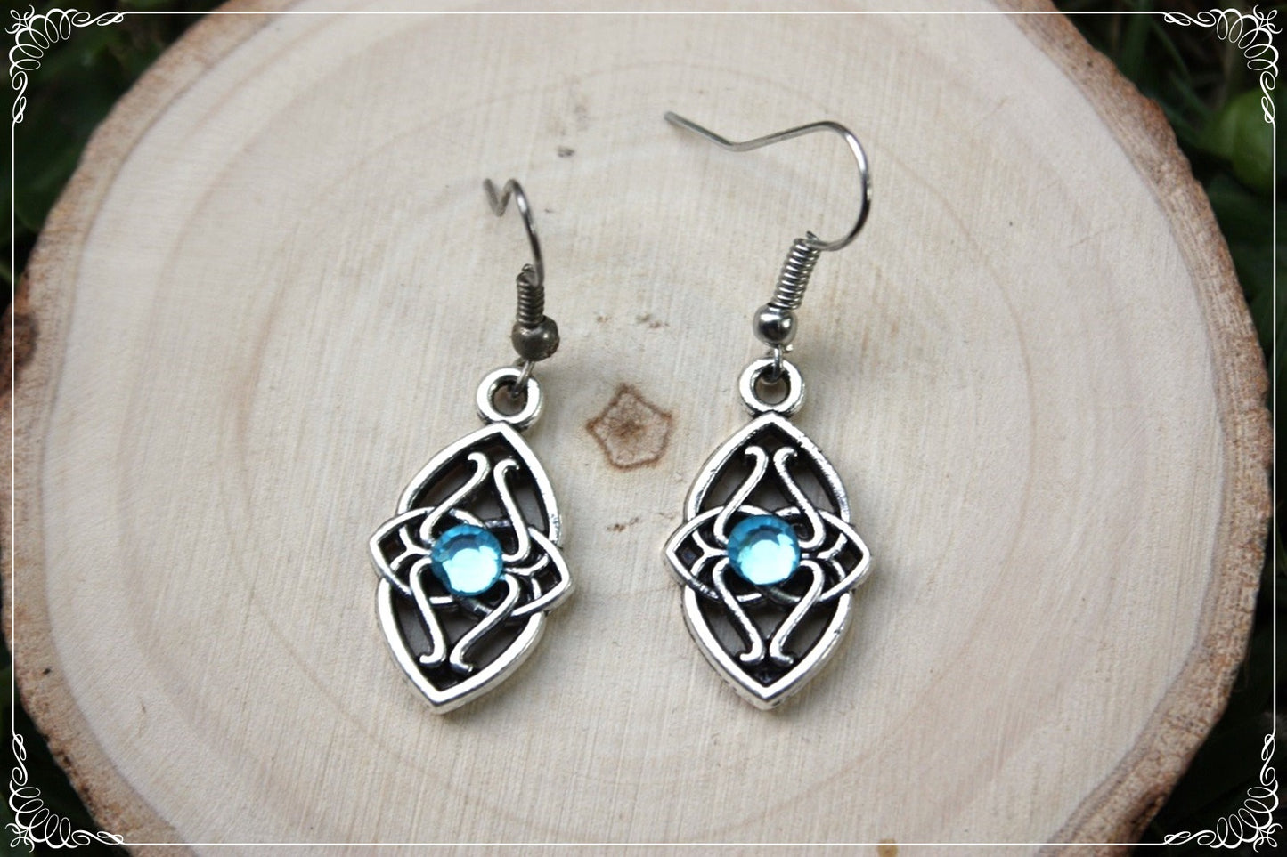 Boucles d'oreilles celtiques "Navettes"