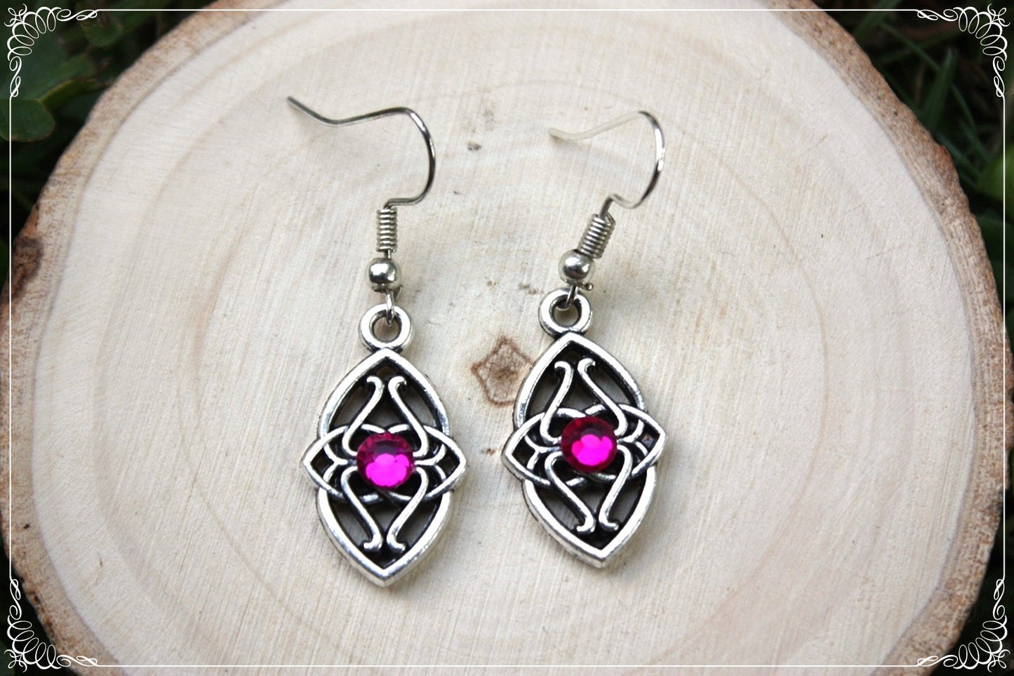 Boucles d'oreilles celtiques "Navettes"