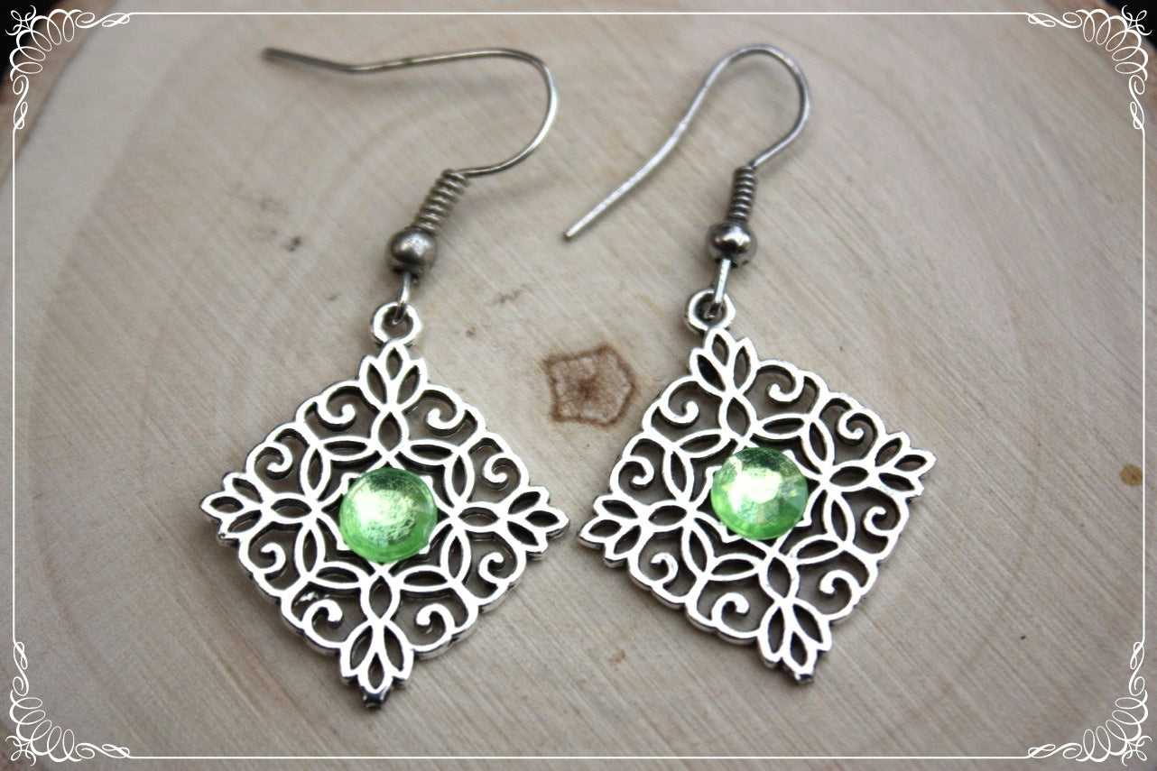 Boucles d'oreilles "Losanges"