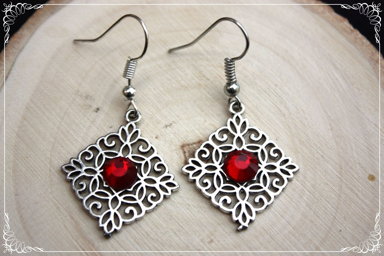 Boucles d'oreilles "Losanges"