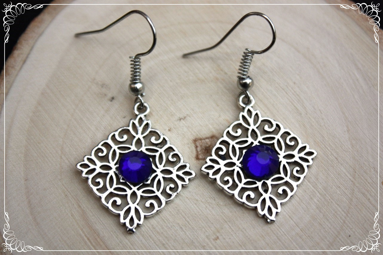 Boucles d'oreilles "Losanges"