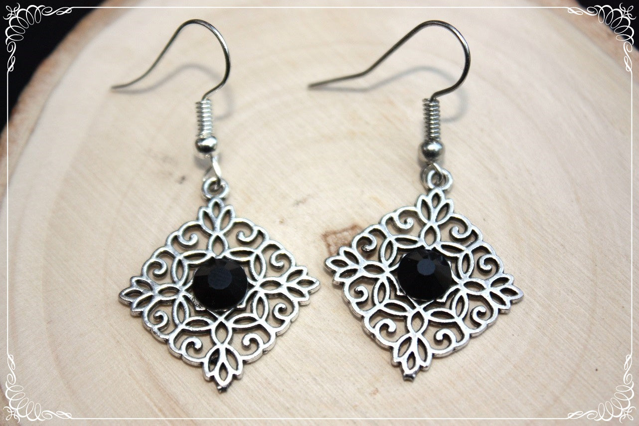 Boucles d'oreilles "Losanges"