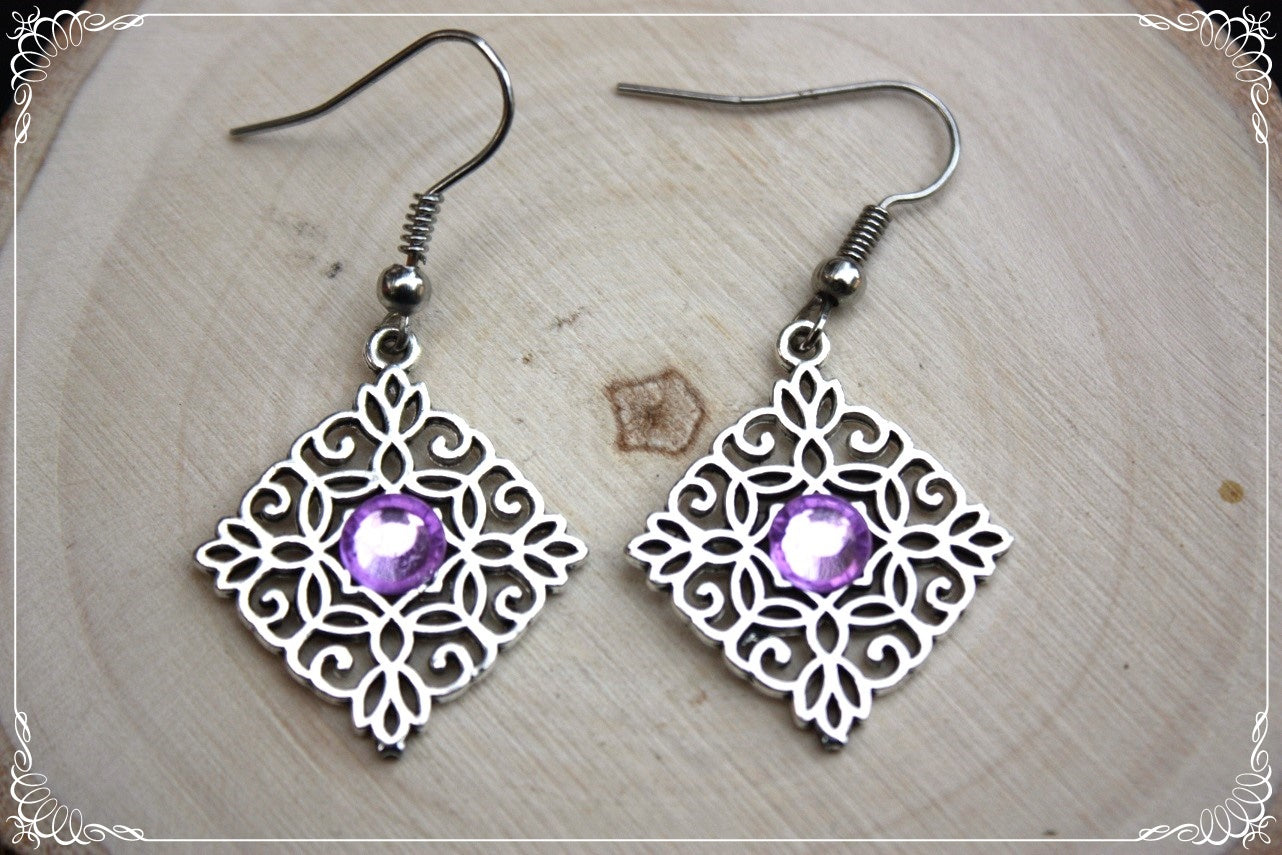 Boucles d'oreilles "Losanges"