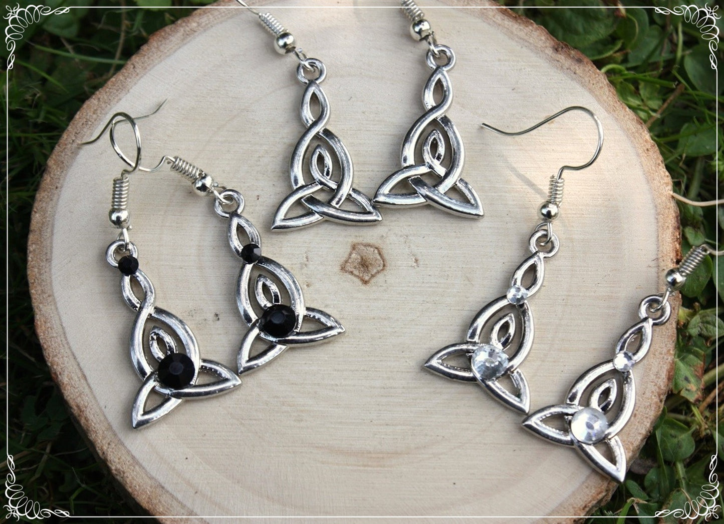 Boucles d'oreilles celtiques "Tresses"
