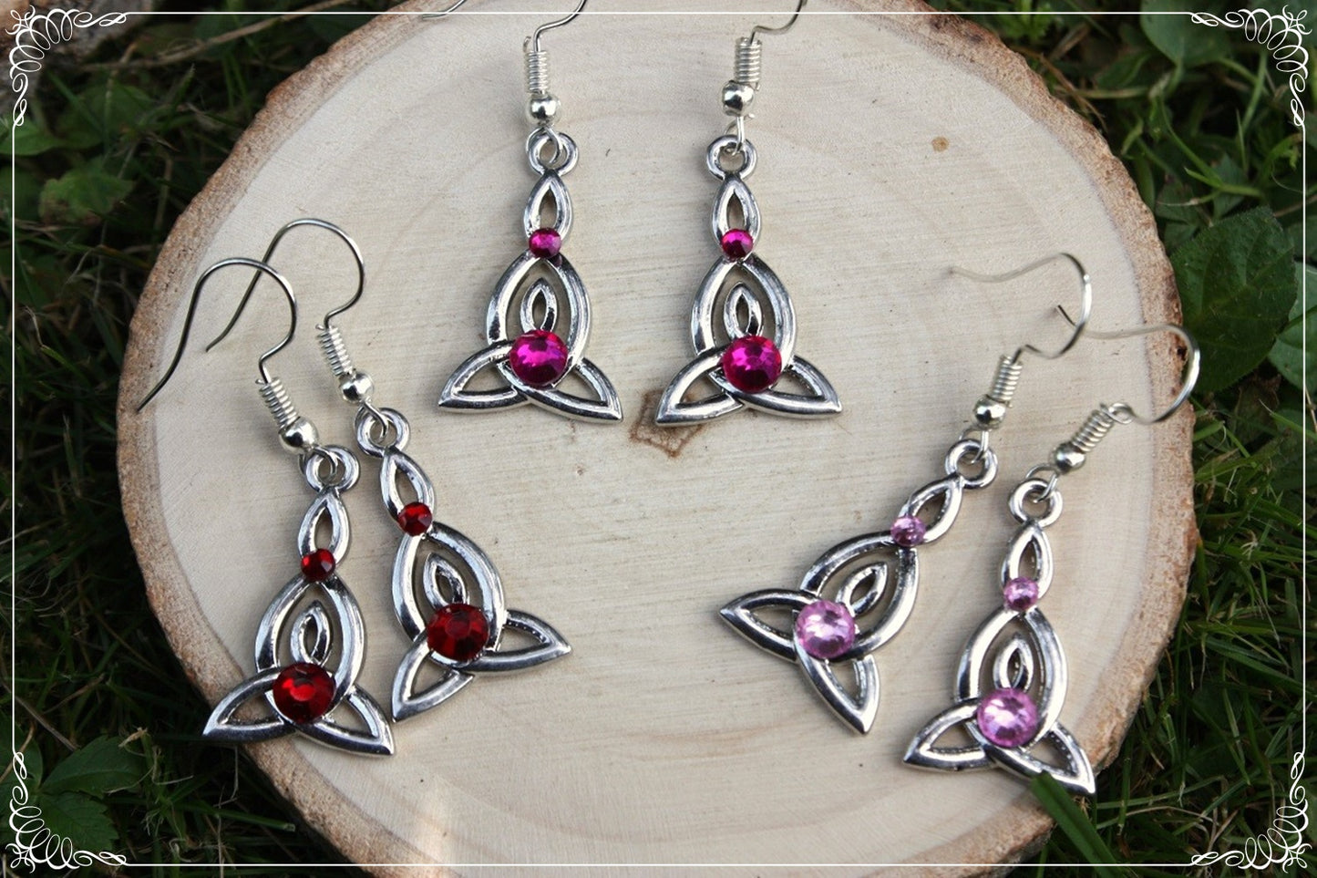 Boucles d'oreilles celtiques "Tresses"
