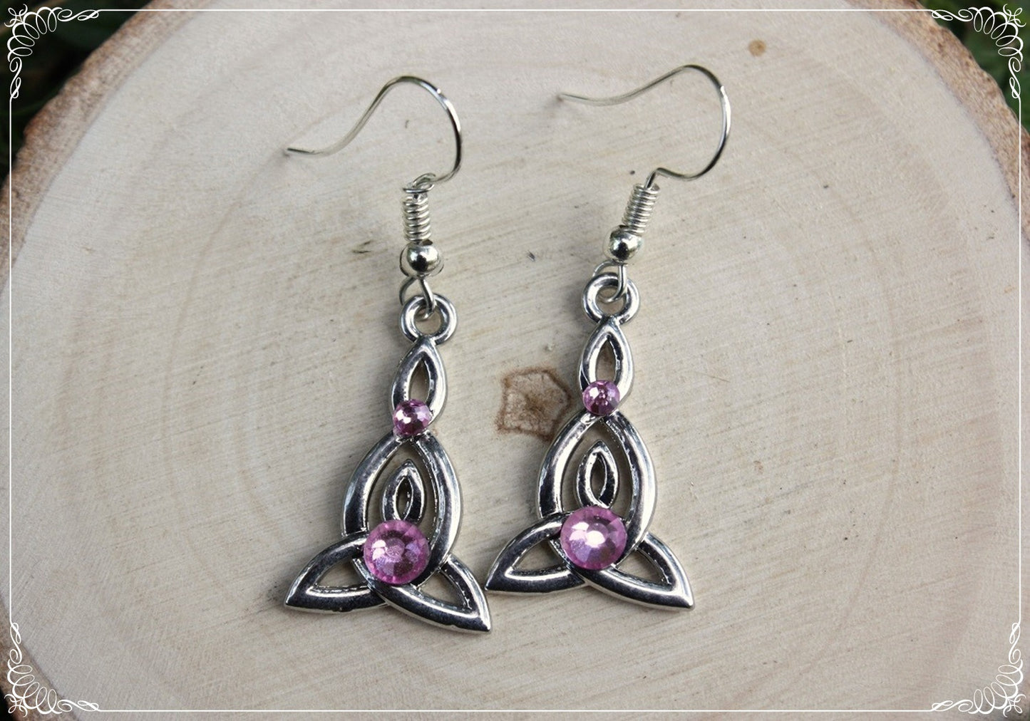 Boucles d'oreilles celtiques "Tresses"