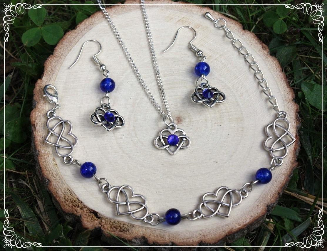 Bracelets "Coeurs celtiques et perles"