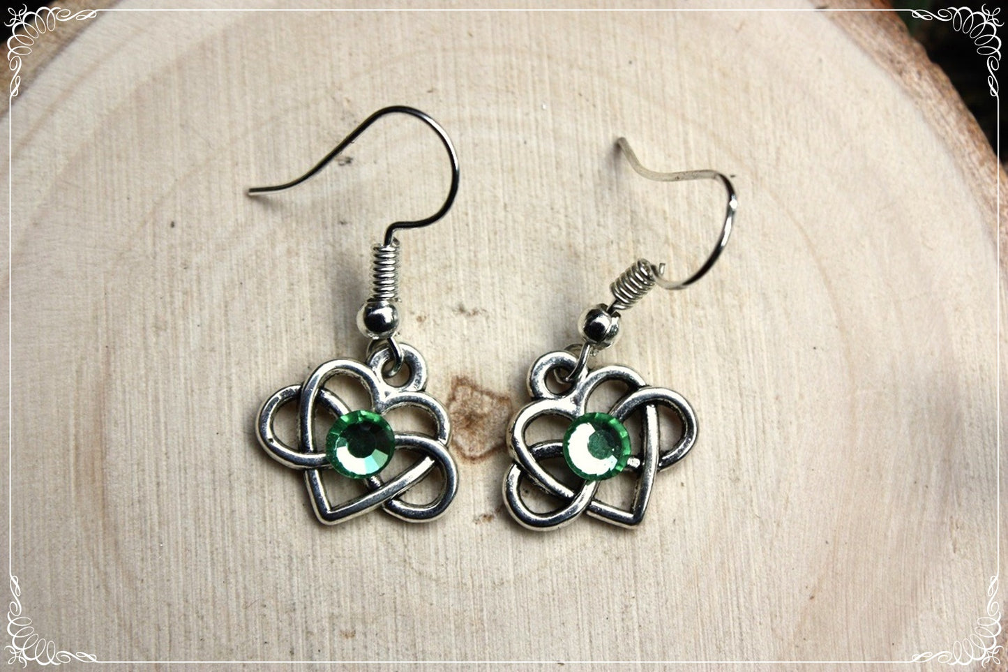 Boucles d'oreilles celtiques "Coeurs"