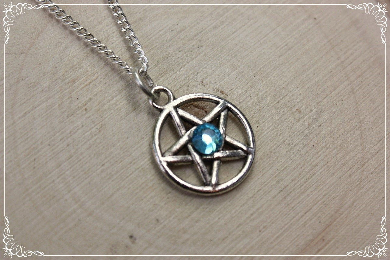 Pendentifs "Pentacles argentés"