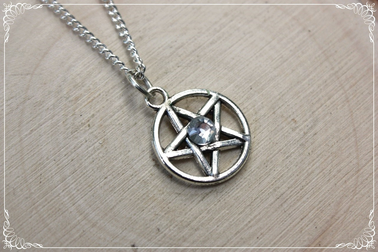 Pendentifs "Pentacles argentés"