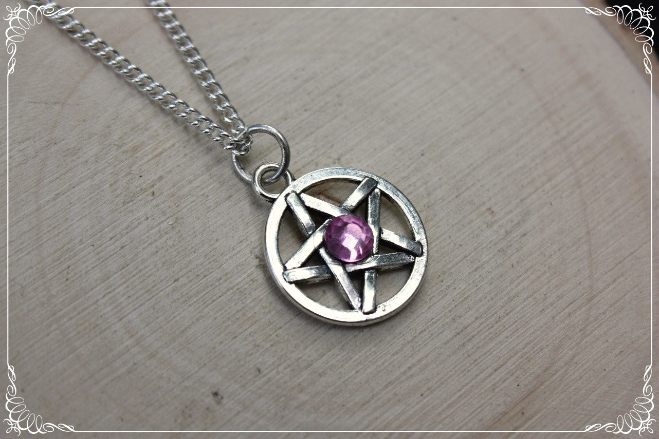 Pendentifs "Pentacles argentés"