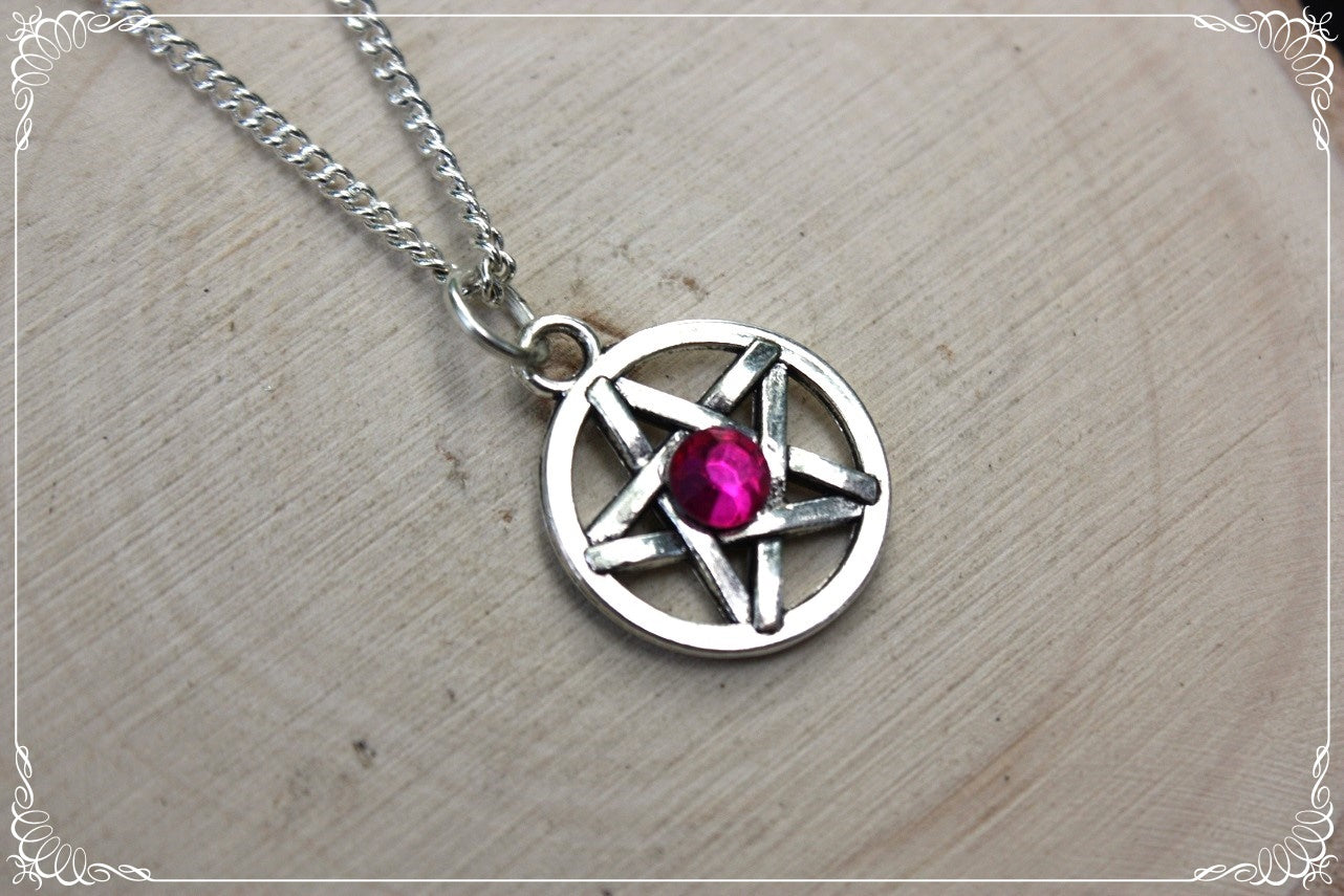 Pendentifs "Pentacles argentés"
