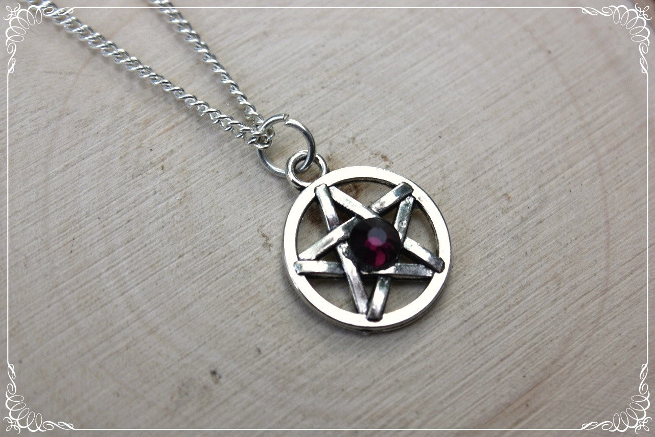 Pendentifs "Pentacles argentés"