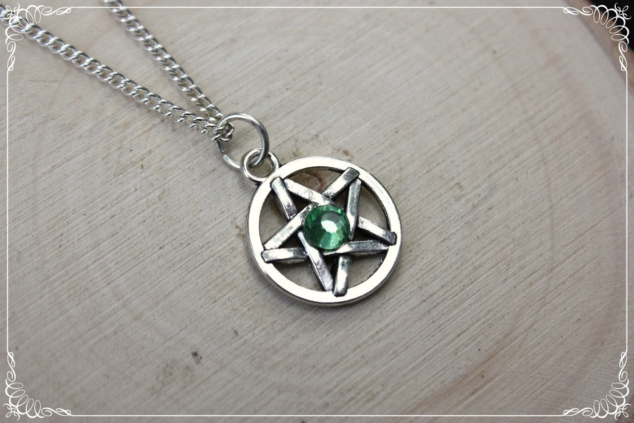 Pendentifs "Pentacles argentés"