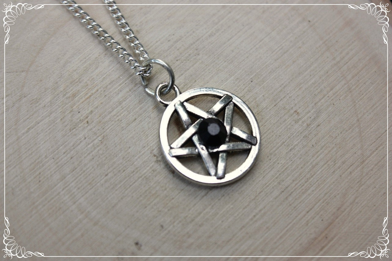 Pendentifs "Pentacles argentés"
