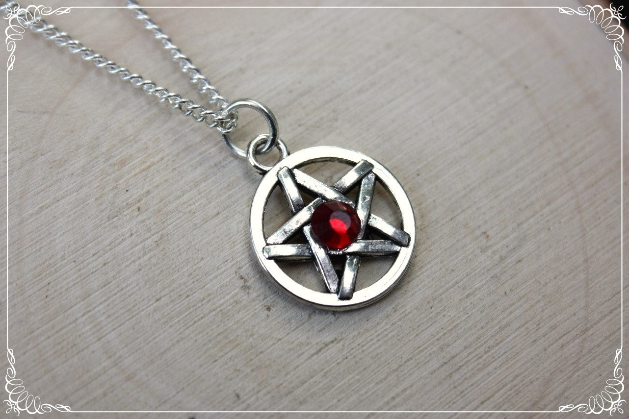 Pendentifs "Pentacles argentés"