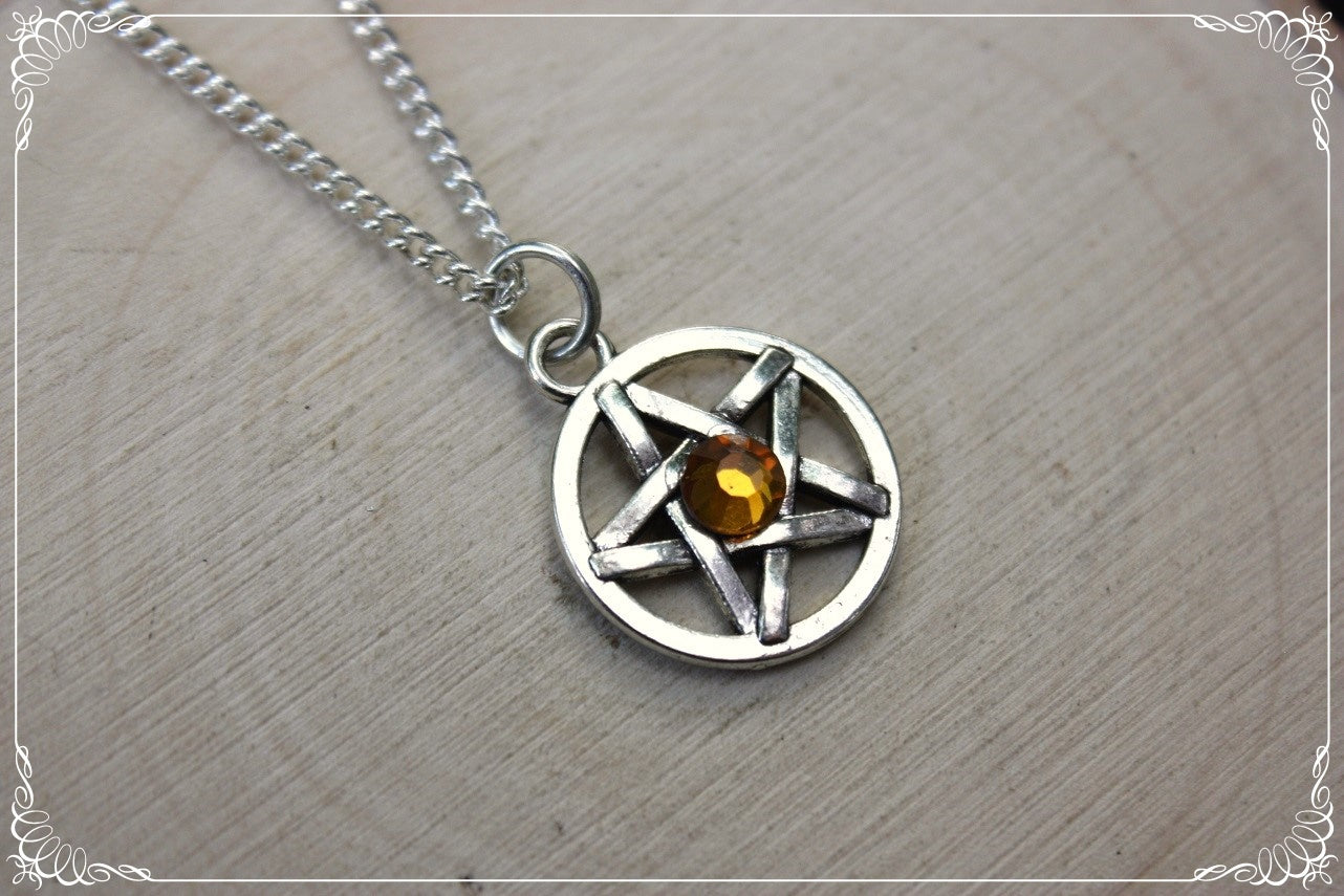 Pendentifs "Pentacles argentés"