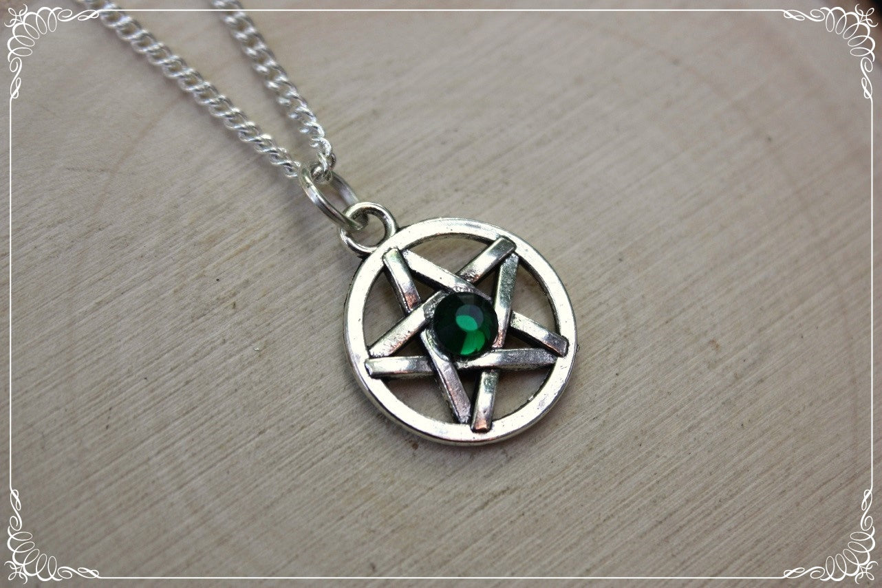 Pendentifs "Pentacles argentés"