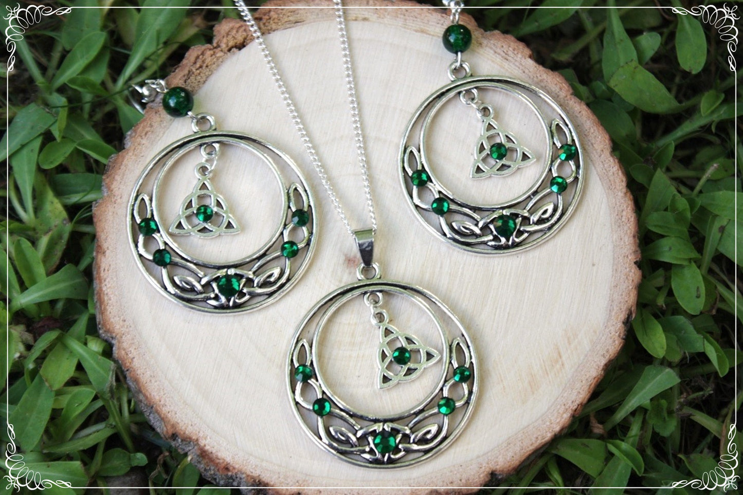 Boucles d'oreilles celtiques "Grands cercles"