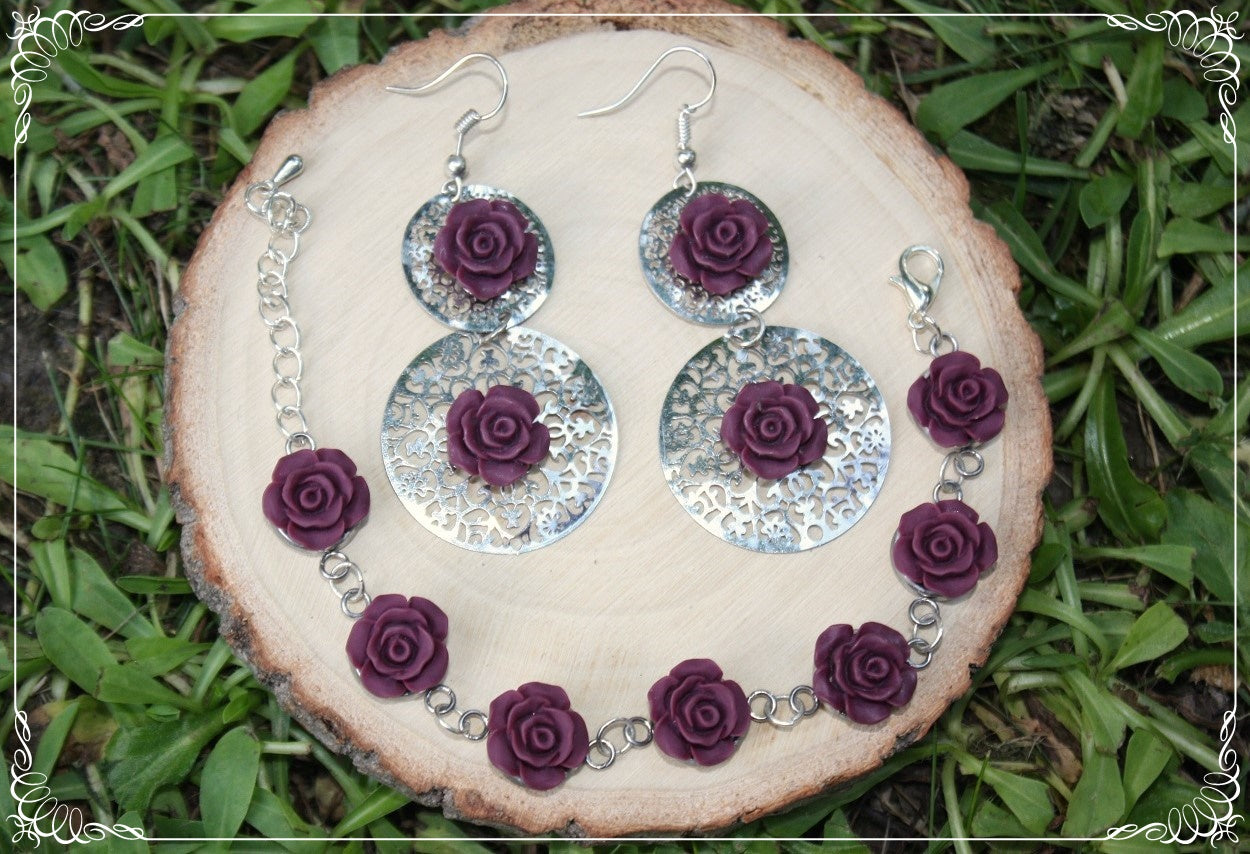 Bracelets "Roses mattes"