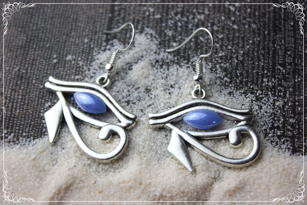 Boucles d'oreilles "Egypte - Oeil d'Horus"