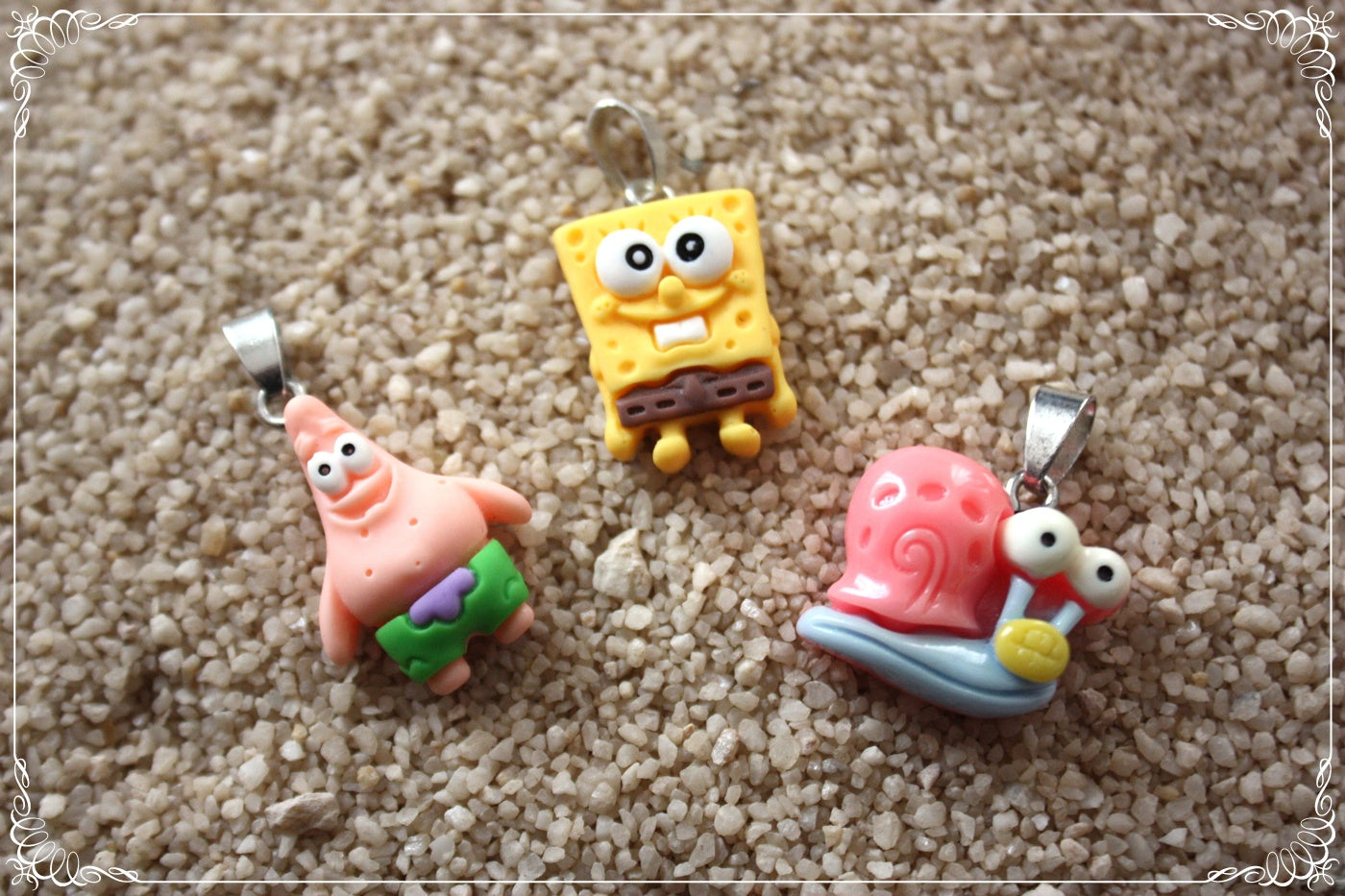Pendentifs style "Bob l'éponge"