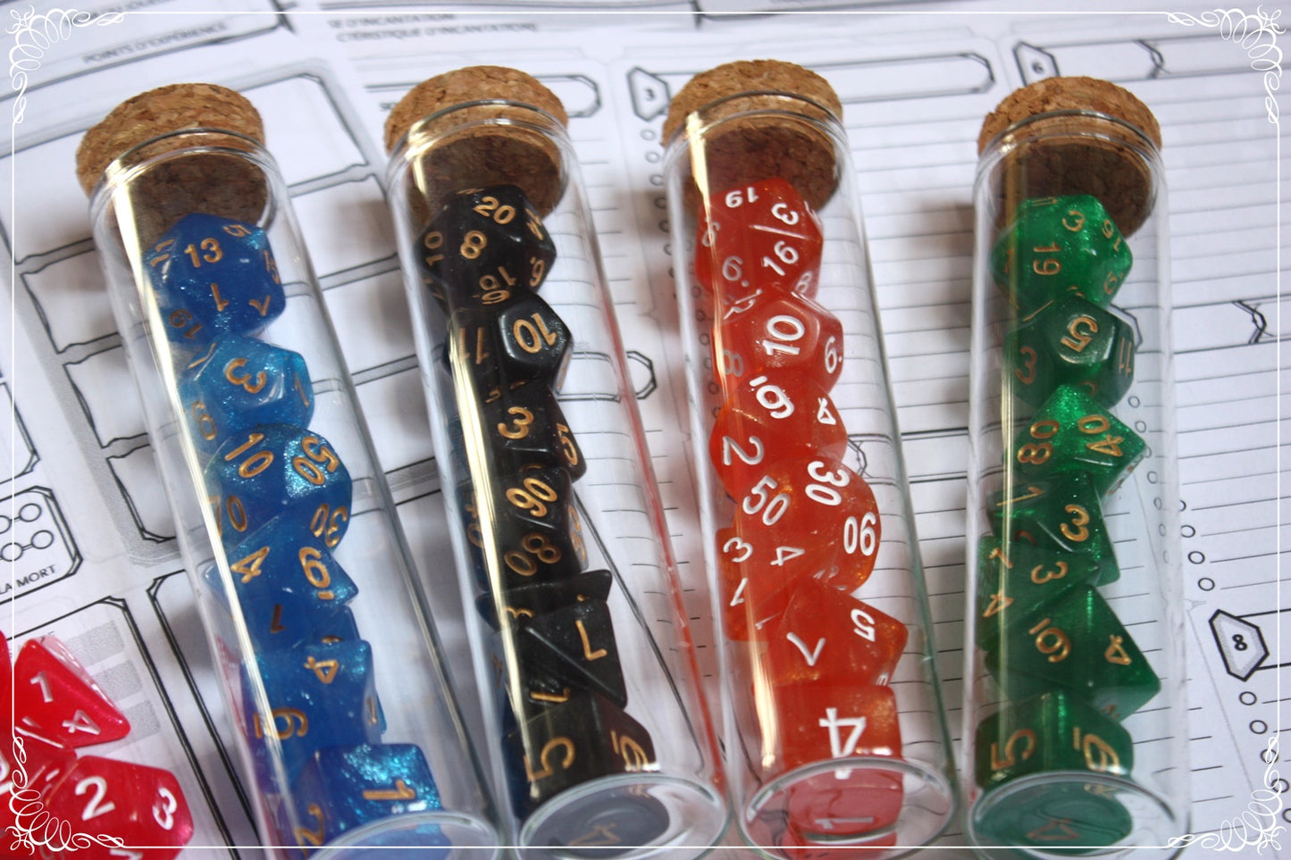 Fioles Dés JDR