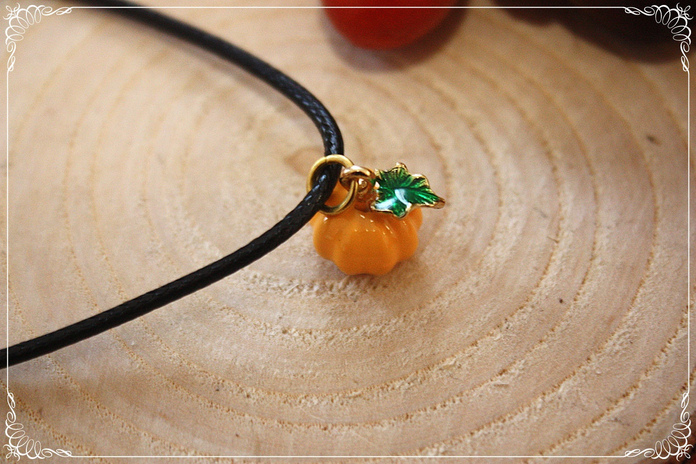 Pendentifs Automne Halloween citrouilles champignons